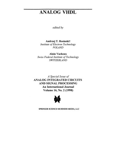 Analog VHDL