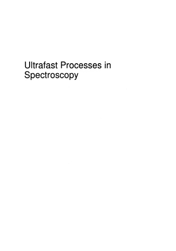Ultrafast Processes in Spectroscopy