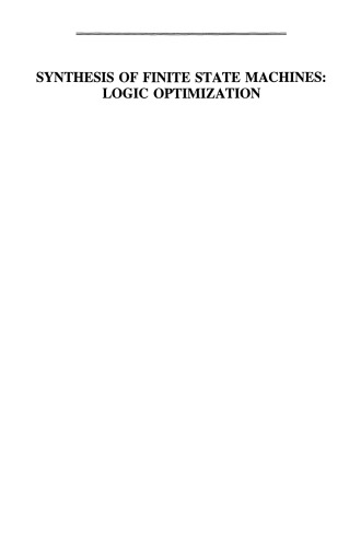 Synthesis of Finite State Machines: Logic Optimization