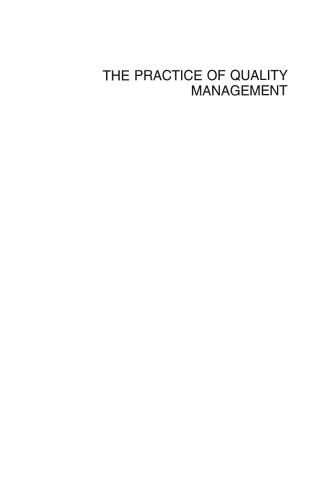 The Practice of Quality Management