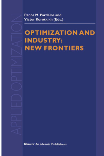 Optimization and Industry: New Frontiers