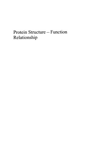 Protein Structure — Function Relationship