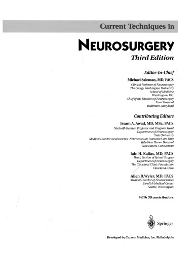 Current Techniques in Neurosurgery