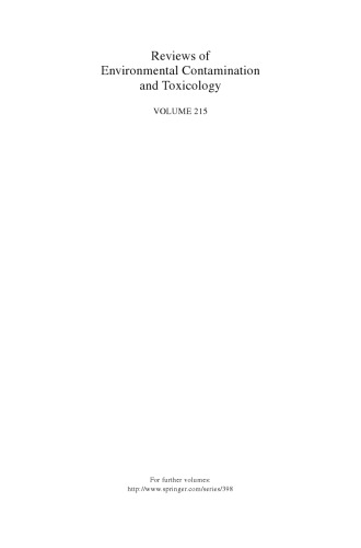 Reviews of Environmental Contamination and Toxicology