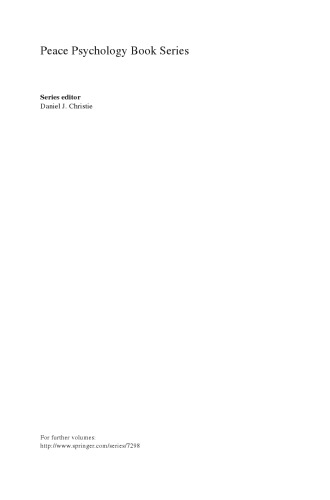Psychological Components of Sustainable Peace