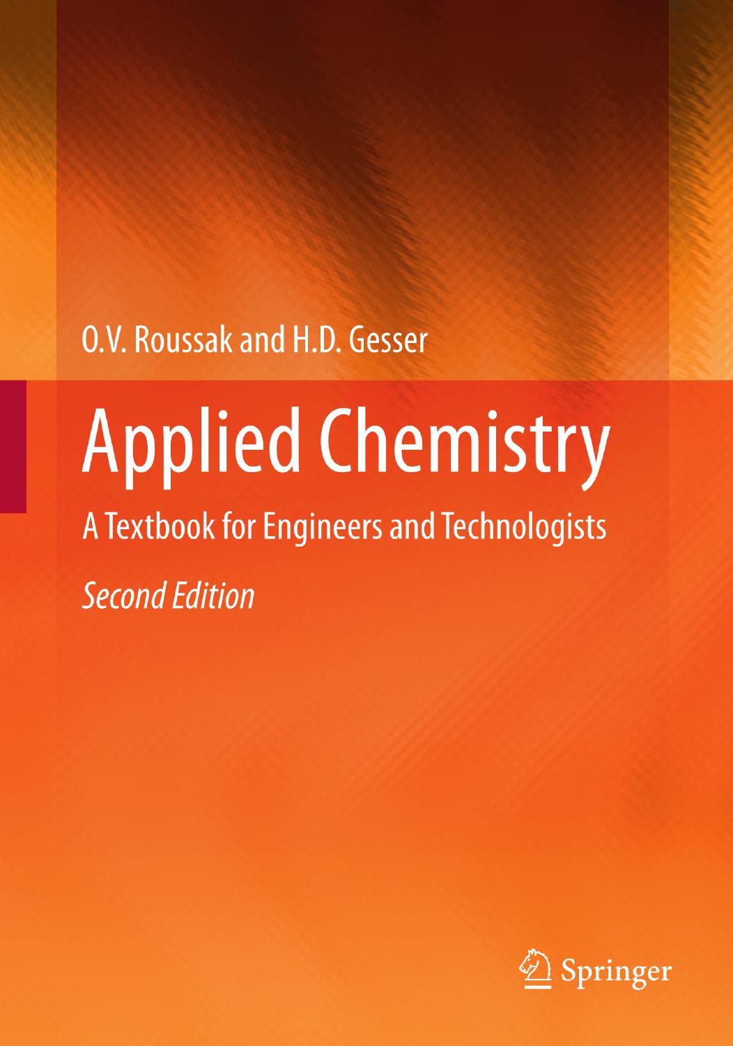 Applied Chemistry: A Textbook for Engineers and Technologists