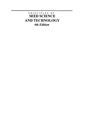 Principles of Seed Science and Technology