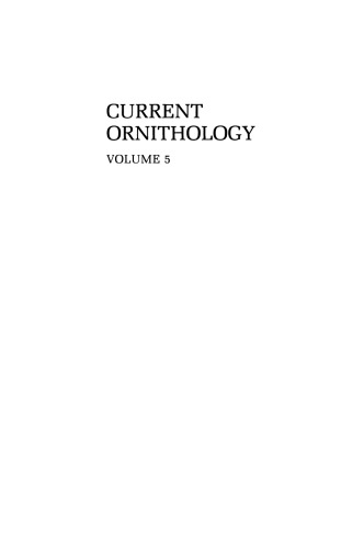 Current Ornithology