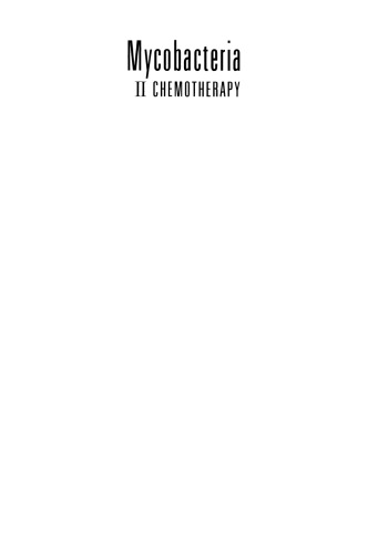 Mycobacteria: II Chemotherapy
