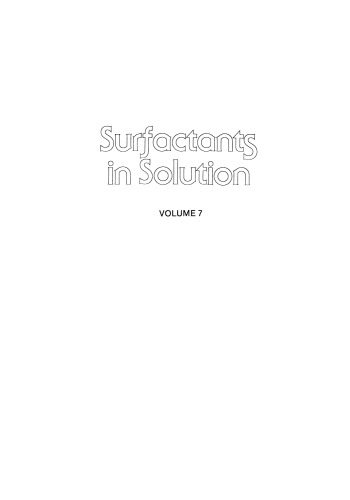 Surfactants in Solution