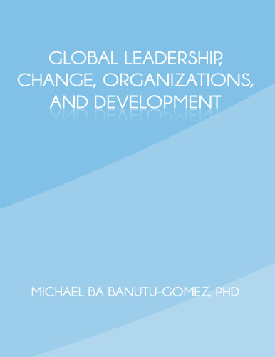 Global Leadership, Change, Organizations and Development