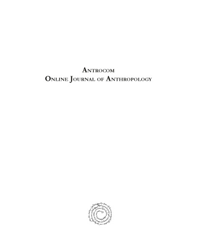 Antrocom: Online Journal of Anthropology