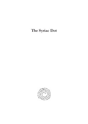 The Syriac Dot: A Short History