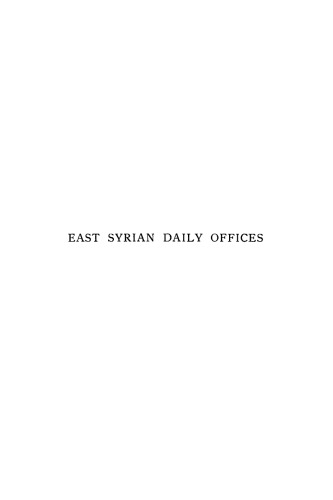 East Syrian Daily Offices