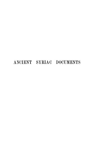 Ancient Syriac Documents