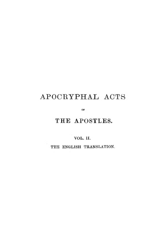 Apocryphal Acts of the Apostles