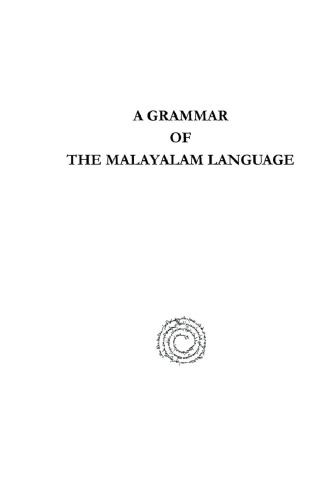 A Grammar of the Malayalam Language