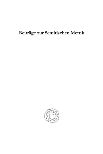 Beiträge zur Semitischen Metrik