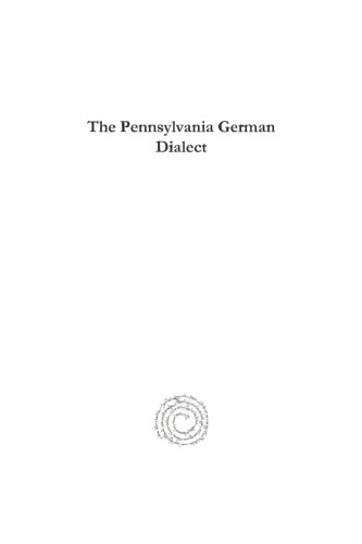 The Pennsylvania German Dialect