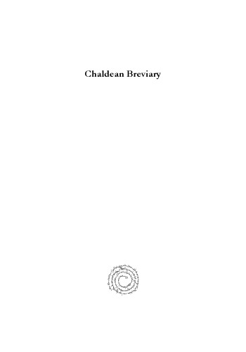 Chaldean Breviary