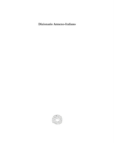 Dizionario Armeno-Italiano