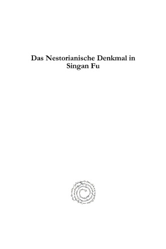 Das Nestorianische Denkmal in Singan Fu
