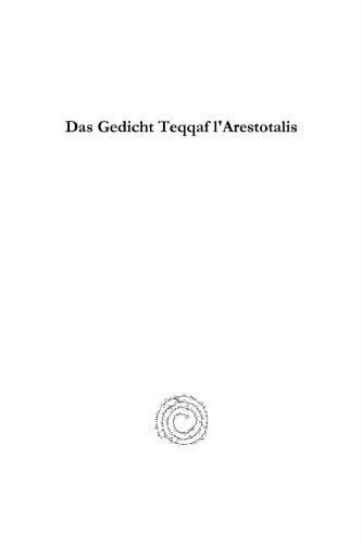 Das Gedicht Teqqaf l’Arestotalis