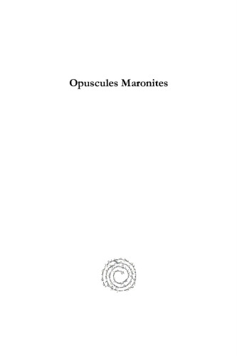 Opuscules Maronites