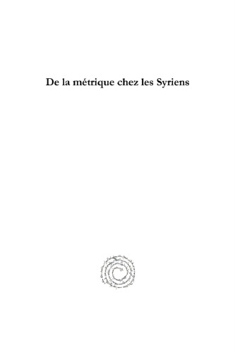 De la métrique chez les Syriens