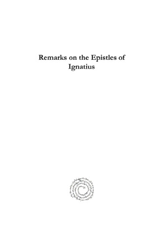 Remarks on the Epistles of Ignatius