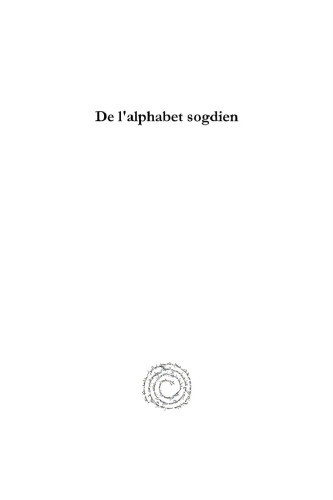 De l’alphabet sogdien