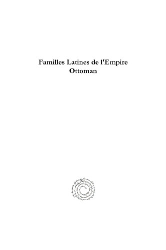 Familles Latines de l’Empire Ottoman