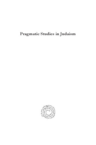Pragmatic Studies in Judaism