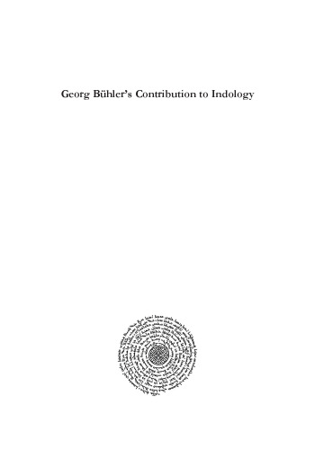 Georg Bühler's Contribution to Indology