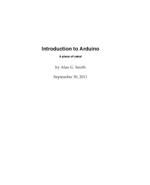 Introduction to Arduino A piece of cake