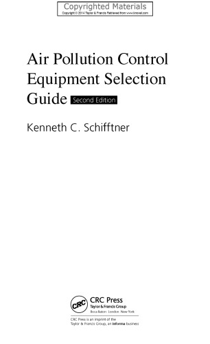 Air Pollution Control Equipment Selection Guide (2nd Edition)