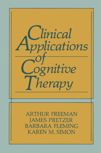 Clinical Applications of Cognitive Therapy