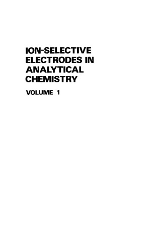 Ion-Selective Electrodes in Analytical Chemistry
