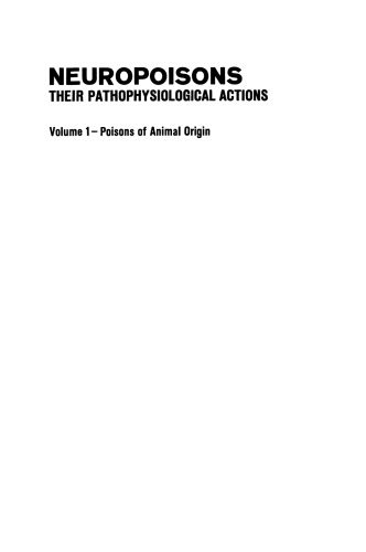 Neuropoisons: Their Pathophysiological Actions
