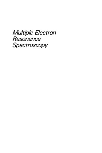 Multiple Electron Resonance Spectroscopy