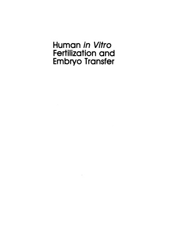 Human in Vitro Fertilization and Embryo Transfer