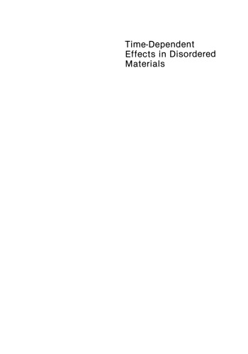 Time-Dependent Effects in Disordered Materials