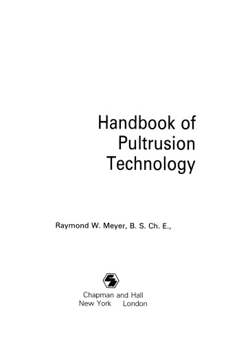 Handbook of Pultrusion Technology