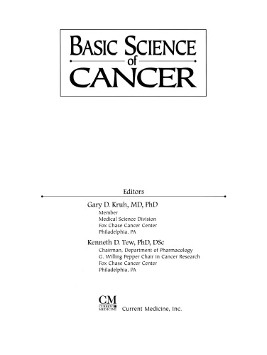 Basic Science of Cancer