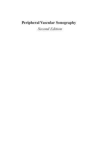 Peripheral Vascular Sonography : A Practical Guide