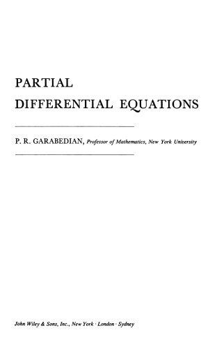 Partial differential equations