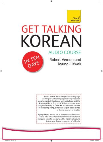 Get Talking Korean in Ten Days Beginner Audio Course