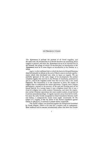 Aeschylus: The Oresteia