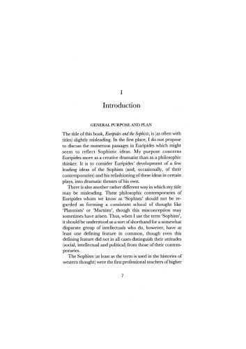 Euripides and the Sophists