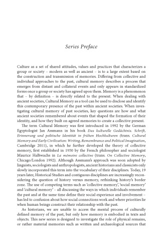 Cultural Memory and Identity in Ancient Societies